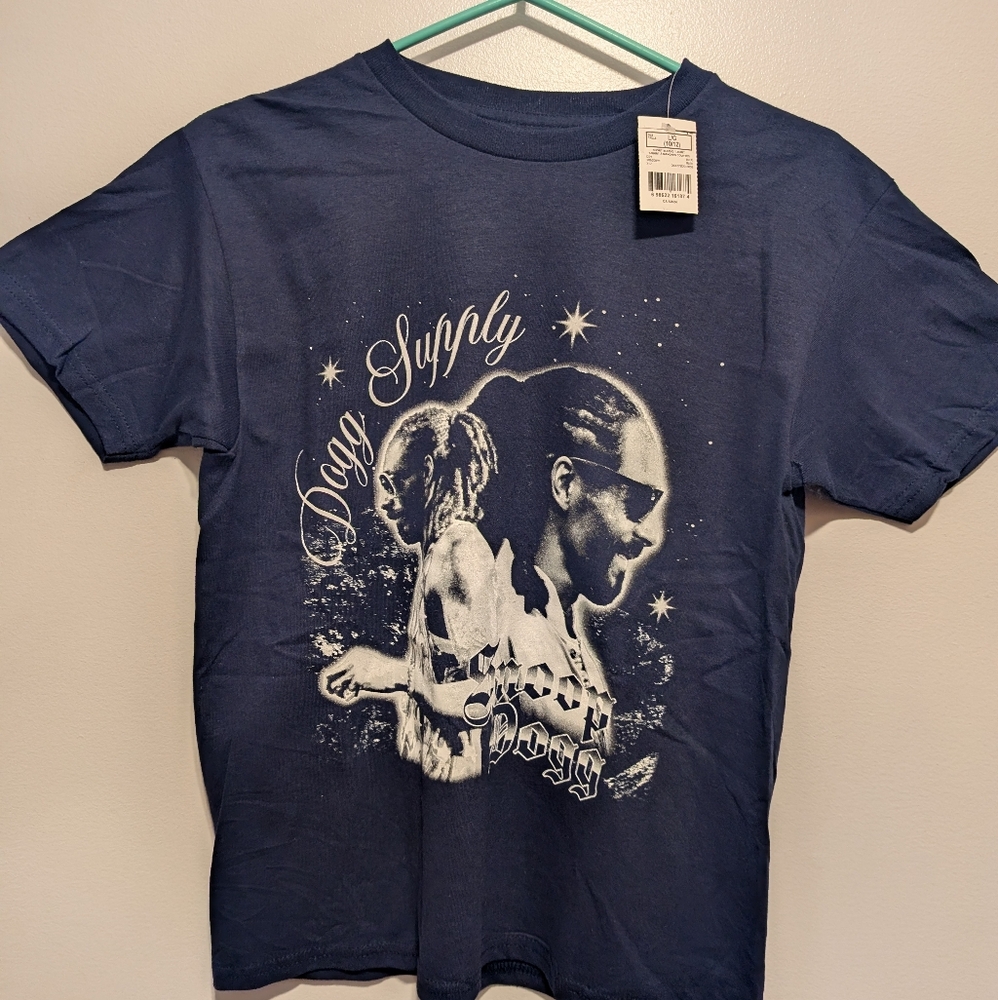 Blue Graphic Kids T-Shirt Snoop Dogg Size LG 10 - 12 Brand New With Tag